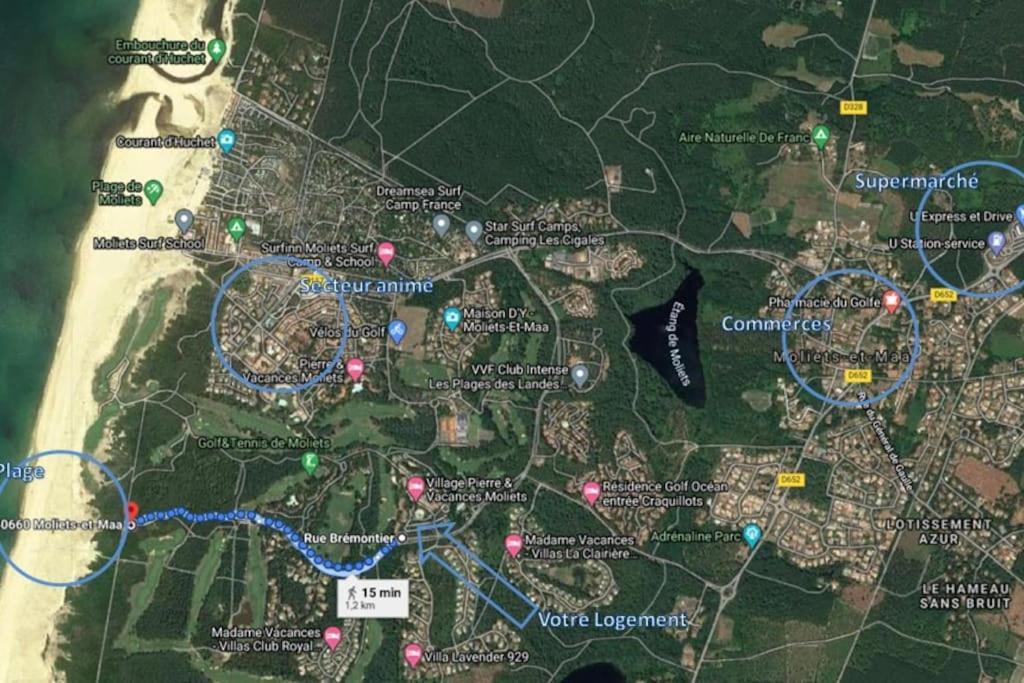Vue Golf Dans Residence Nature "Sympalappart" Мольетс-е-Маа Екстериор снимка
